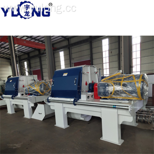 YULONG GXP75*75 wood hammer mill with blower